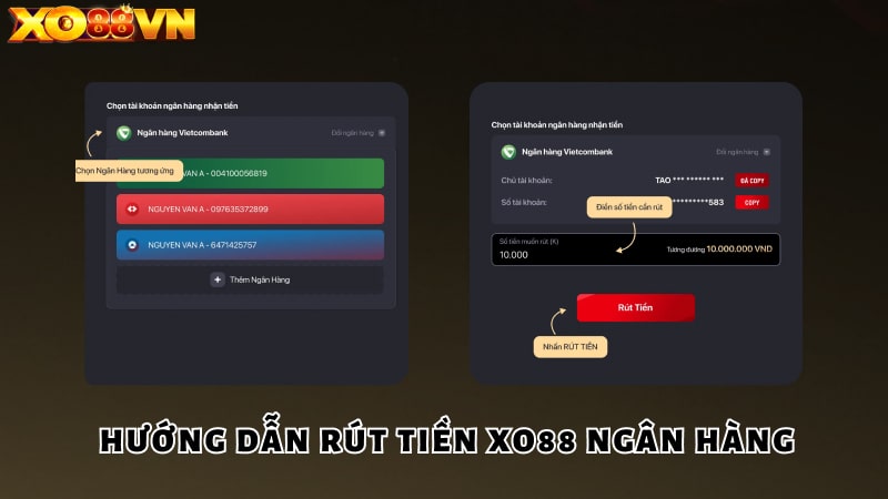 rut tien xo88 3 Thực hiện điều đầy đủ thông tin cá nhân trên hệ thống XO88 để rút tiền